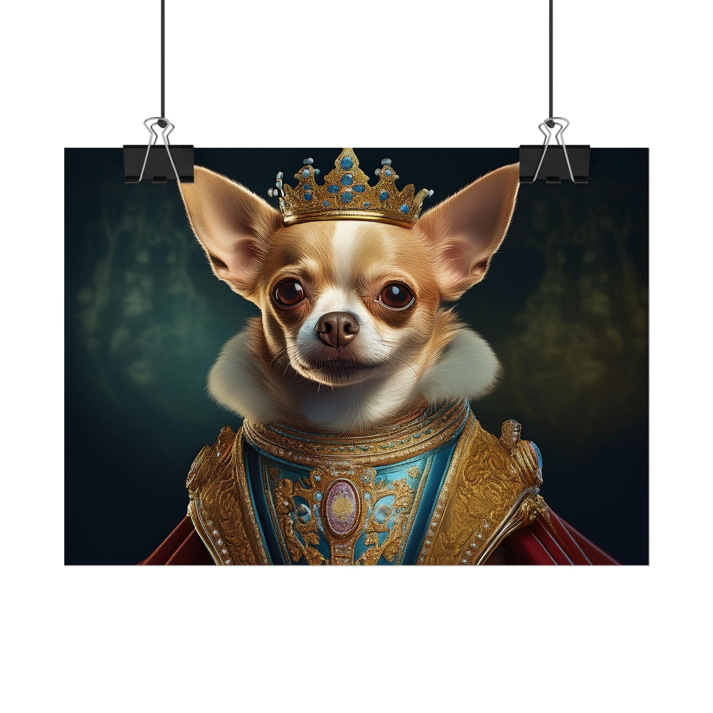 Chihuahua Dog Renaissance Pet Portrait Print | Wall print | Wall art