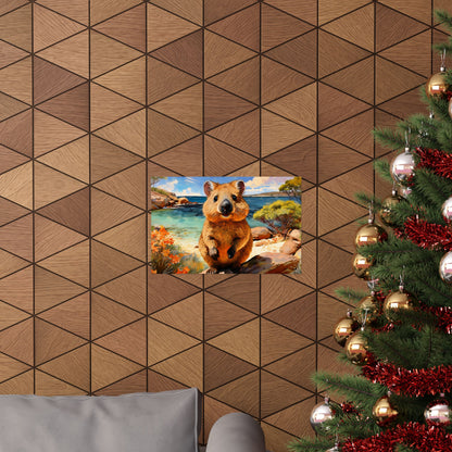 Quokkas at Rottnest Island Western Australia Print |  Unique Painting Print | Style 1 | Wall Art | Wall Print