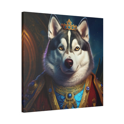 Siberian Husky Renaissance Pet Portrait on Canvas, wall art, wall print, dog portrait, dog art