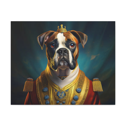 Boxer Renaissance Pet Portrait  on Canvas, wall art, wall print, dog portrait, dog art