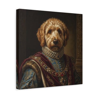 Labradoodle Renaissance Pet Portrait Canvas, Dog Wall Art, Home Décor, Pet Lovers Gift, Animal Artwork, Canine Decor
