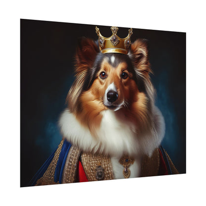Shetland Sheepdog Renaissance Dog Portrait Art Print, Wall Decor Gift, Animal Lover Home Decor, Dog Wall Art