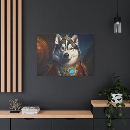 Siberian Husky Renaissance Pet Portrait on Canvas, wall art, wall print, dog portrait, dog art