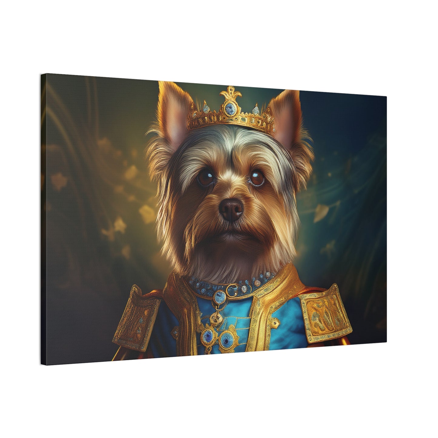 Yorkshire Terrier Renaissance Pet Portrait on Canvas | Wall Art | Wall Print | Dog Art