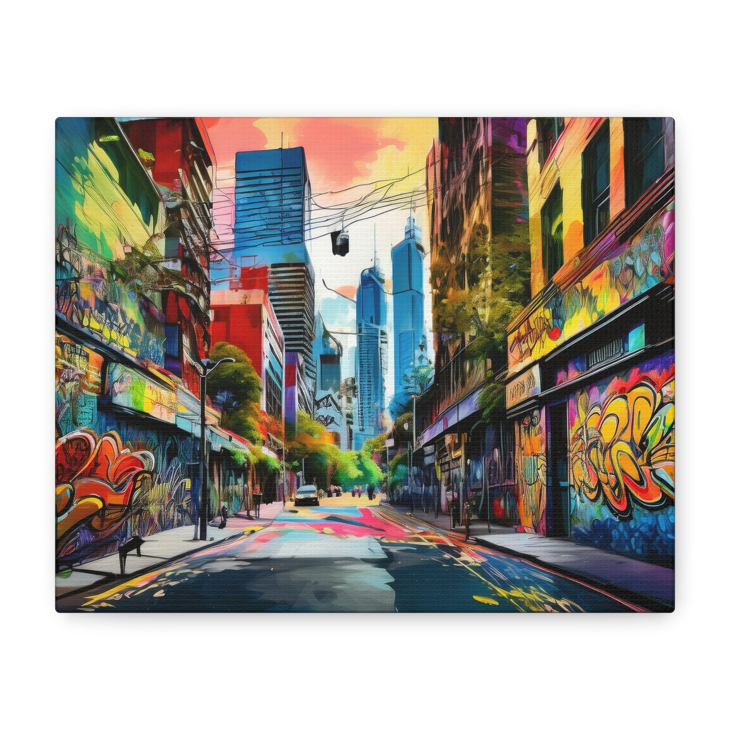 Melbourne Street Graffiti Australia Canvas Art | Style 1 | Wall Art | Wall Print