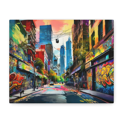 Melbourne Street Graffiti Australia Canvas Art | Style 1 | Wall Art | Wall Print
