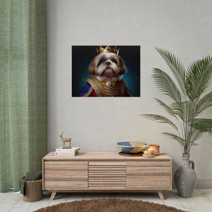 Shih Tzu Renaissance Pet Portrait Print | Dog Lover Wall Art | Dog Memorial Gift | Wall Art | Wall Print
