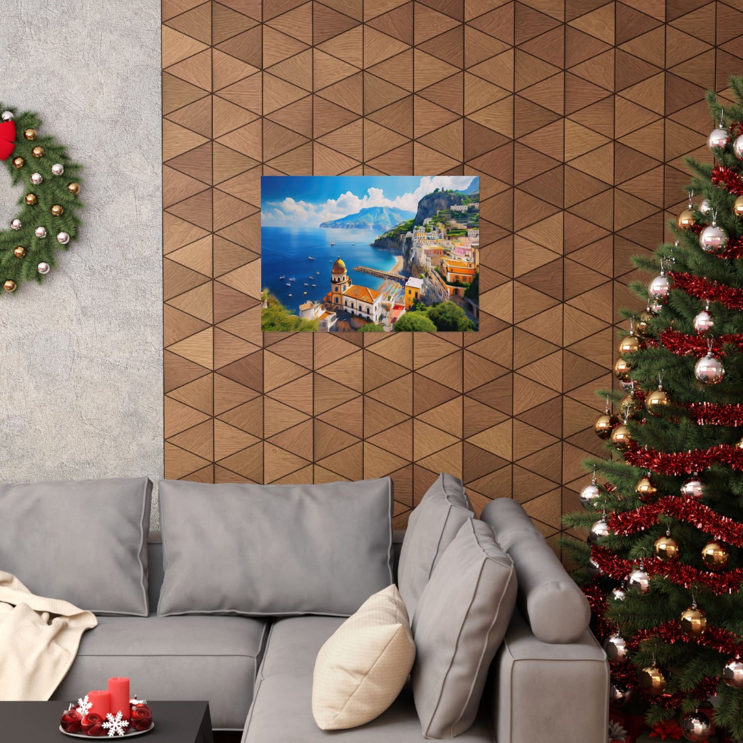 Amalfi Coast Italy Coastal Print | Style 3 | Wall Art | Wall Print