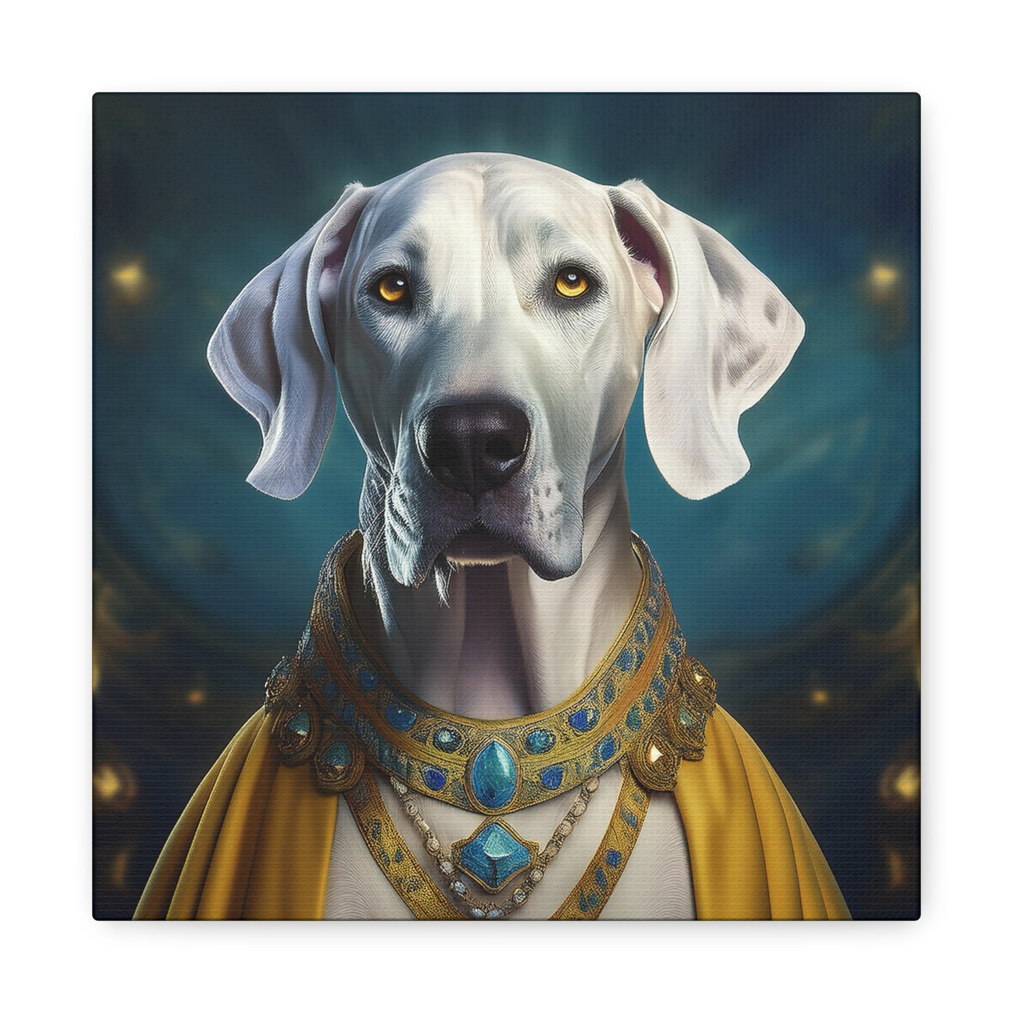 Great Dane Pet Portrait Renaissance - Canvas, wall art, wall print, dog portrait, dog art