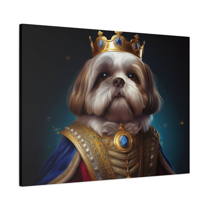 Shih Tzu Renaissance Pet Portrait on Canvas | wall art, wall print, dog portrait, dog art