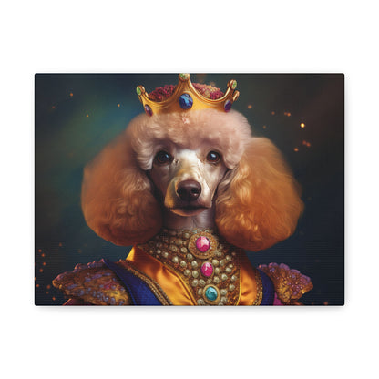 Poodle Pet Dog Renaissance Portrait on Canvas | Wall art | wall print