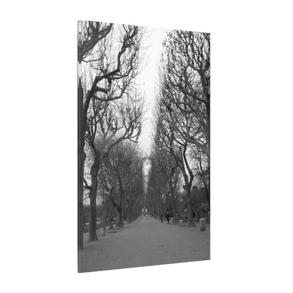 Paris Pathway Canvas Art  Print - Black and White Tree Wall Print | Wall Art | Wall Print