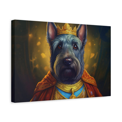 Scottish Terrier Renaissance Pet Portrait on Canvas | Wall art, wall print, dog portrait, dog art