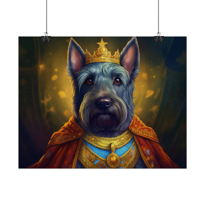Scottish Terrier Renaissance Pet Portrait Print, Dog Lover Wall Art, Animal Artwork, wall prints, wall art, Dog Memorial Gift