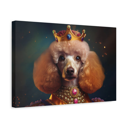 Poodle Pet Dog Renaissance Portrait on Canvas | Wall art | wall print