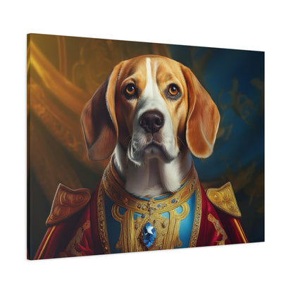 Beagle Renaissance Pet Dog Portrait  - Canvas, wall art, wall print, dog portrait, dog art