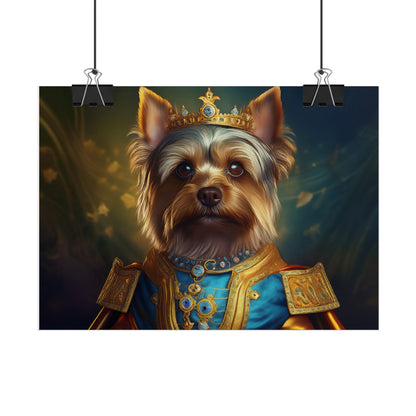 Yorkshire Terrier Dog Renaissance Pet Portrait Print | Wall Art | Wall Print | Dog Art