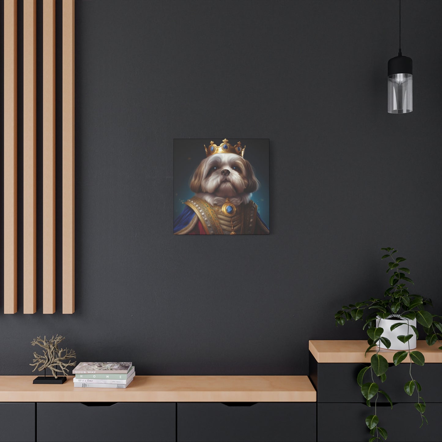 Shih Tzu Renaissance Pet Portrait on Canvas | wall art, wall print, dog portrait, dog art
