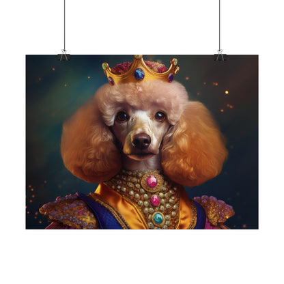 Poodle Dog Renaissance Pet Portrait, Dog Lover Gift, Animal Lover, Home Decor, Wall Art, Wall Print