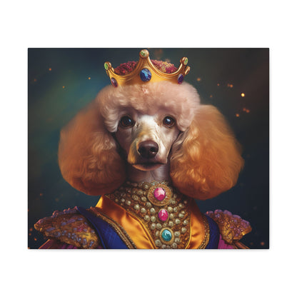 Poodle Pet Dog Renaissance Portrait on Canvas | Wall art | wall print