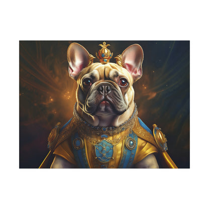 French Bulldog Renaissance Pet Portrait on Canvas | Wall Print | Wall Art | Dog Art