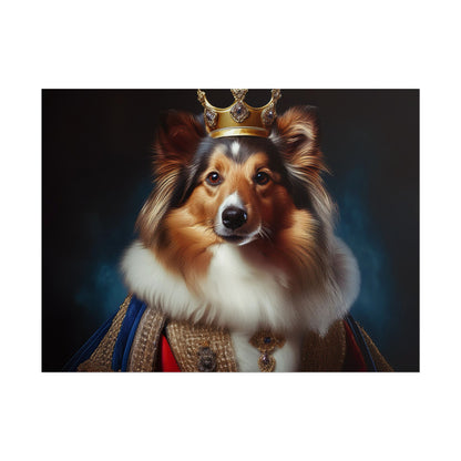 Shetland Sheepdog Renaissance Dog Portrait Art Print, Wall Decor Gift, Animal Lover Home Decor, Dog Wall Art