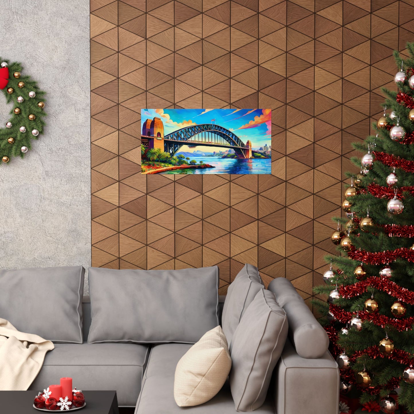 Sydney Harbour Bridge  Australia Painting Print | Wall Art | Wall Print