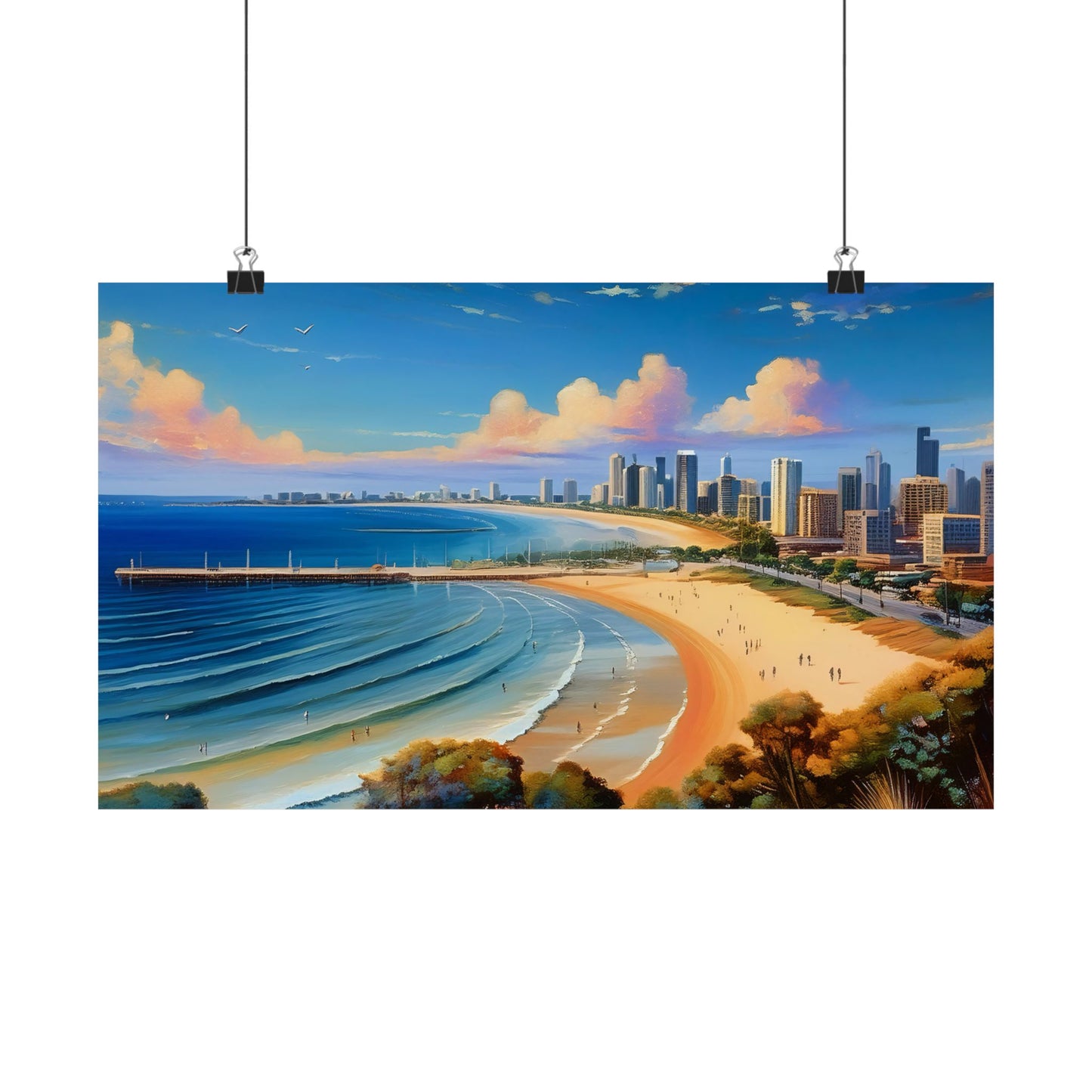 St Kilda Beach Australia Coastal Print | Style 1 | Wall Art | Wall Print