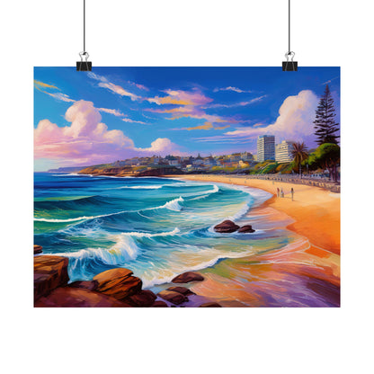 Coogee Beach Australia Coastal Print | Style 1 | Wall Art | Wall Print