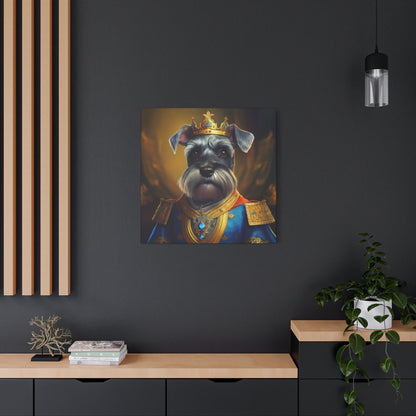 Miniature Schnauzer Renaissance Pet Portrait on Canvas | wall art | wall print | dog art