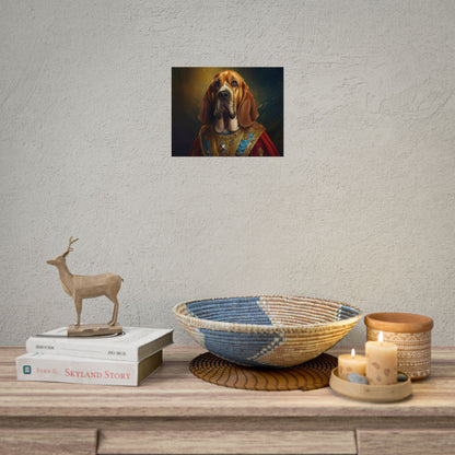 Bloodhound Renaissance Dog Portrait Art Print, Wall Decor Gift, Animal Lover Home Decor, Dog Wall Art