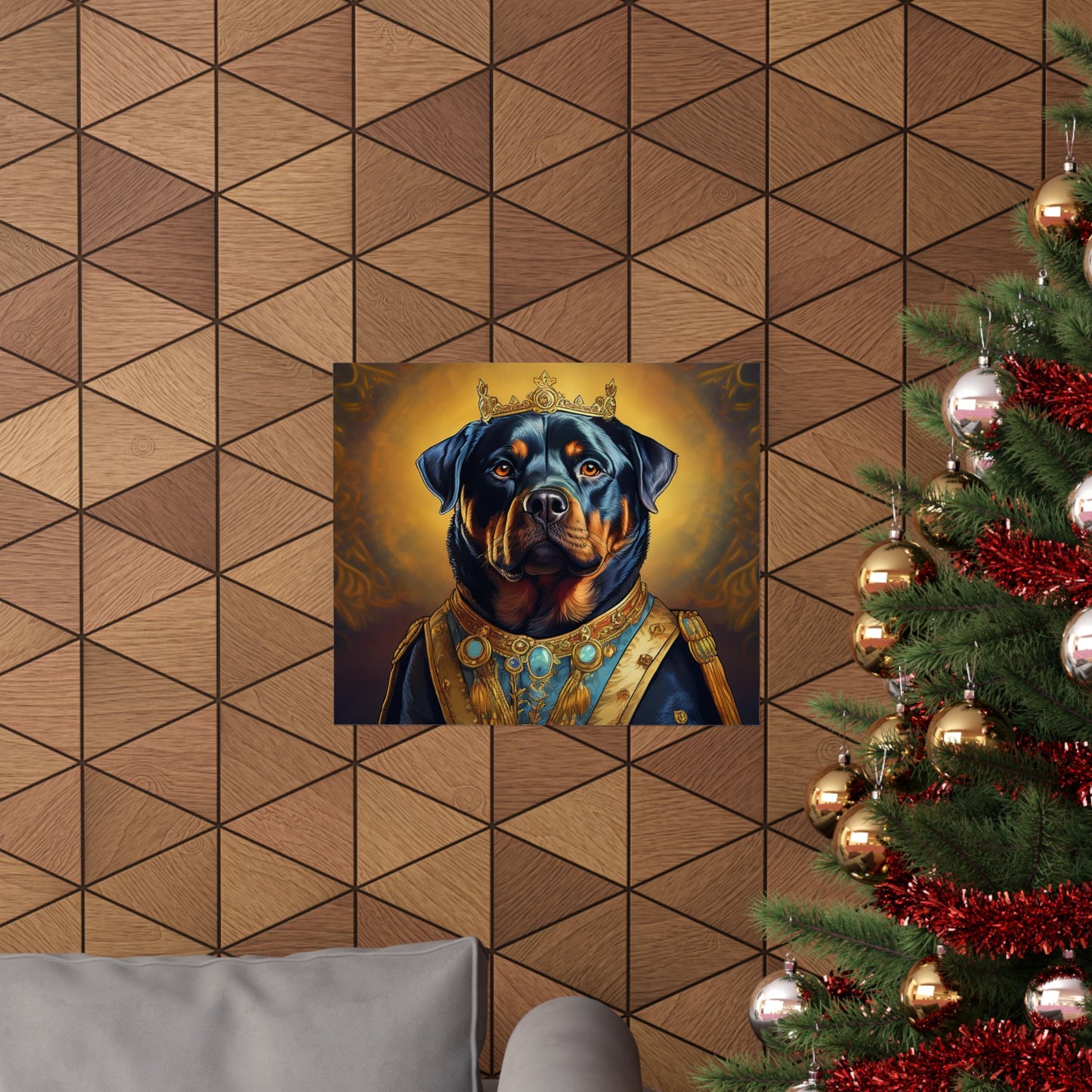 Rottweiler Renaissance Dog Portrait Art Print, Wall Decor Gift, Animal Lover Home Decor, Dog Wall Art