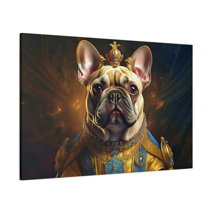 French Bulldog Renaissance Pet Portrait on Canvas | Wall Print | Wall Art | Dog Art