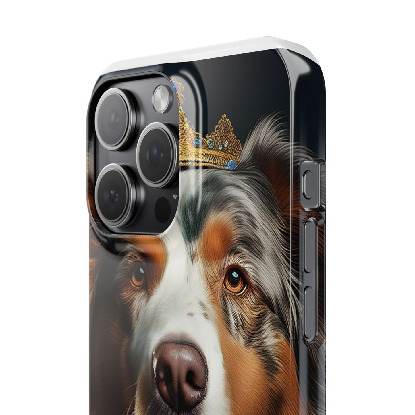 Australian Shepherd Renaissance Dog Portrait Slim Phone Case
