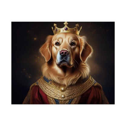 Golden Retriever Renaissance Dog Portrait  Art Print, Wall Decor Gift, Animal Lover Home Decor, Dog Wall Art