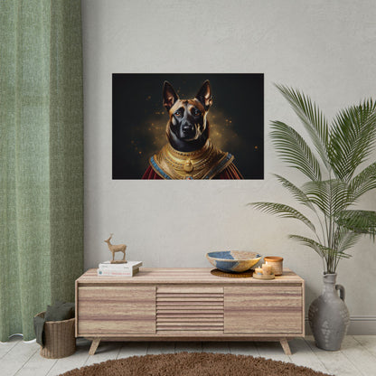 Belgian Malinois Renaissance Dog  Portrait Wall Print, Art Print, Art Print, Animal Lover Home Decor, Dog Wall Art, wall art