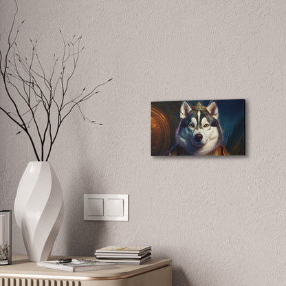 Siberian Husky Renaissance Pet Portrait on Canvas, wall art, wall print, dog portrait, dog art