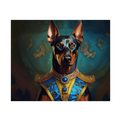 Doberman Pinscher Renaissance  Dog Pet Portrait Print | Wall Art | Wall Print | Dog Art