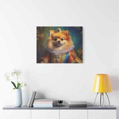 Pomeranian  Renaissance  Pet Portrait - Canvas - dog art, dog portait, wall art, wall print