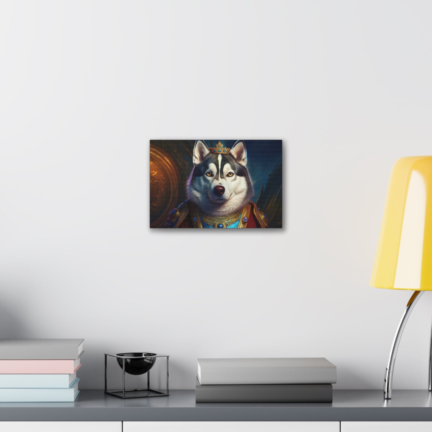 Siberian Husky Renaissance Pet Portrait on Canvas, wall art, wall print, dog portrait, dog art