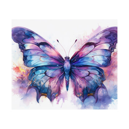 Blue & Purple Butterfly Alcohol Ink Wall Art | Butterfly wall art | Wall Art | Wall Print