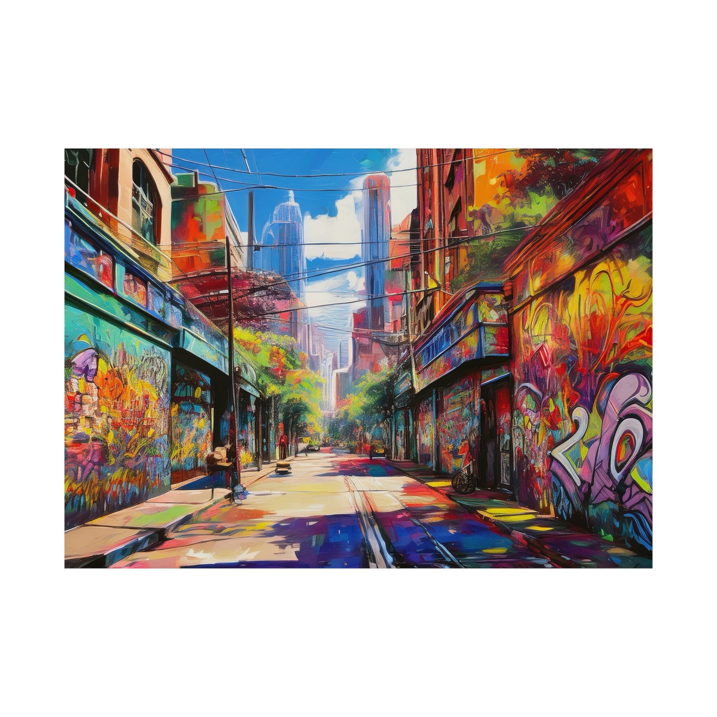 Melbourne Street Graffiti Australia Print | Style 2 | Wall Art | Wall Print