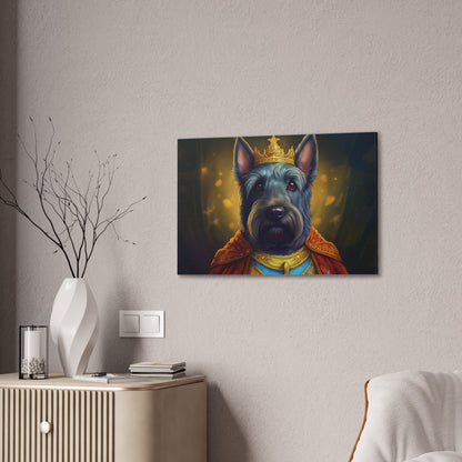 Scottish Terrier Renaissance Pet Portrait on Canvas | Wall art, wall print, dog portrait, dog art