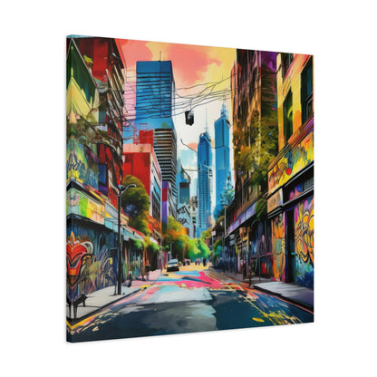 Melbourne Street Graffiti Australia Canvas Art | Style 1 | Wall Art | Wall Print
