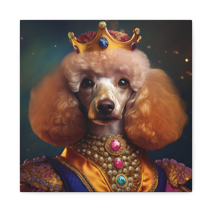 Poodle Pet Dog Renaissance Portrait on Canvas | Wall art | wall print