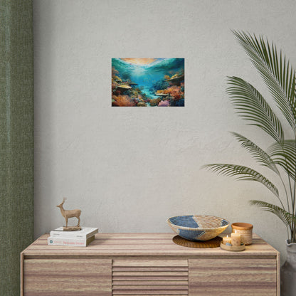 Great Barrier Reef  Australia Coastal Print | Style 2 | Wall Art | Wall Print