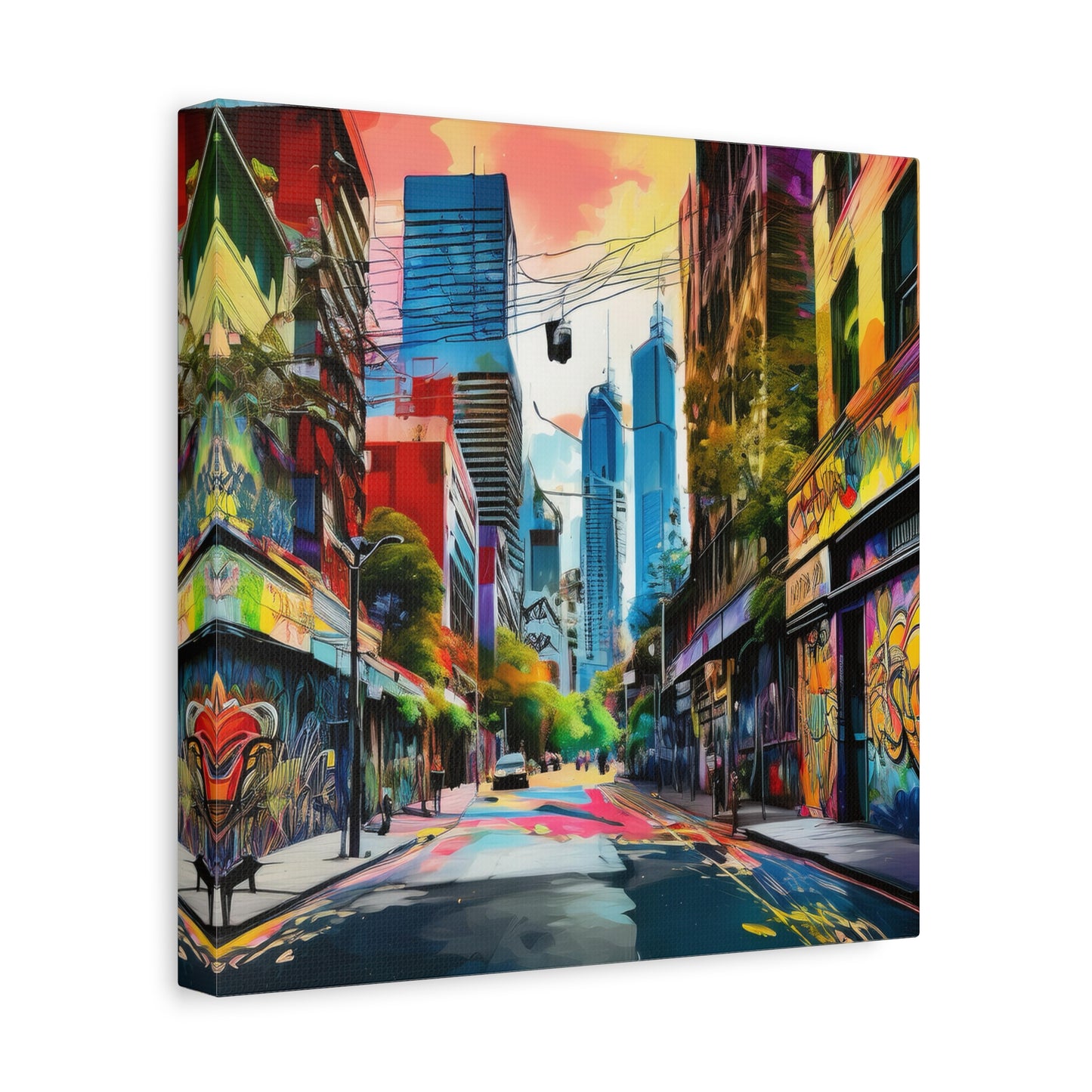 Melbourne Street Graffiti Australia Canvas Art | Style 1 | Wall Art | Wall Print