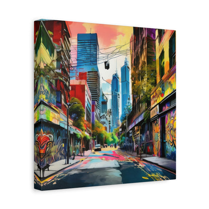 Melbourne Street Graffiti Australia Canvas Art | Style 1 | Wall Art | Wall Print