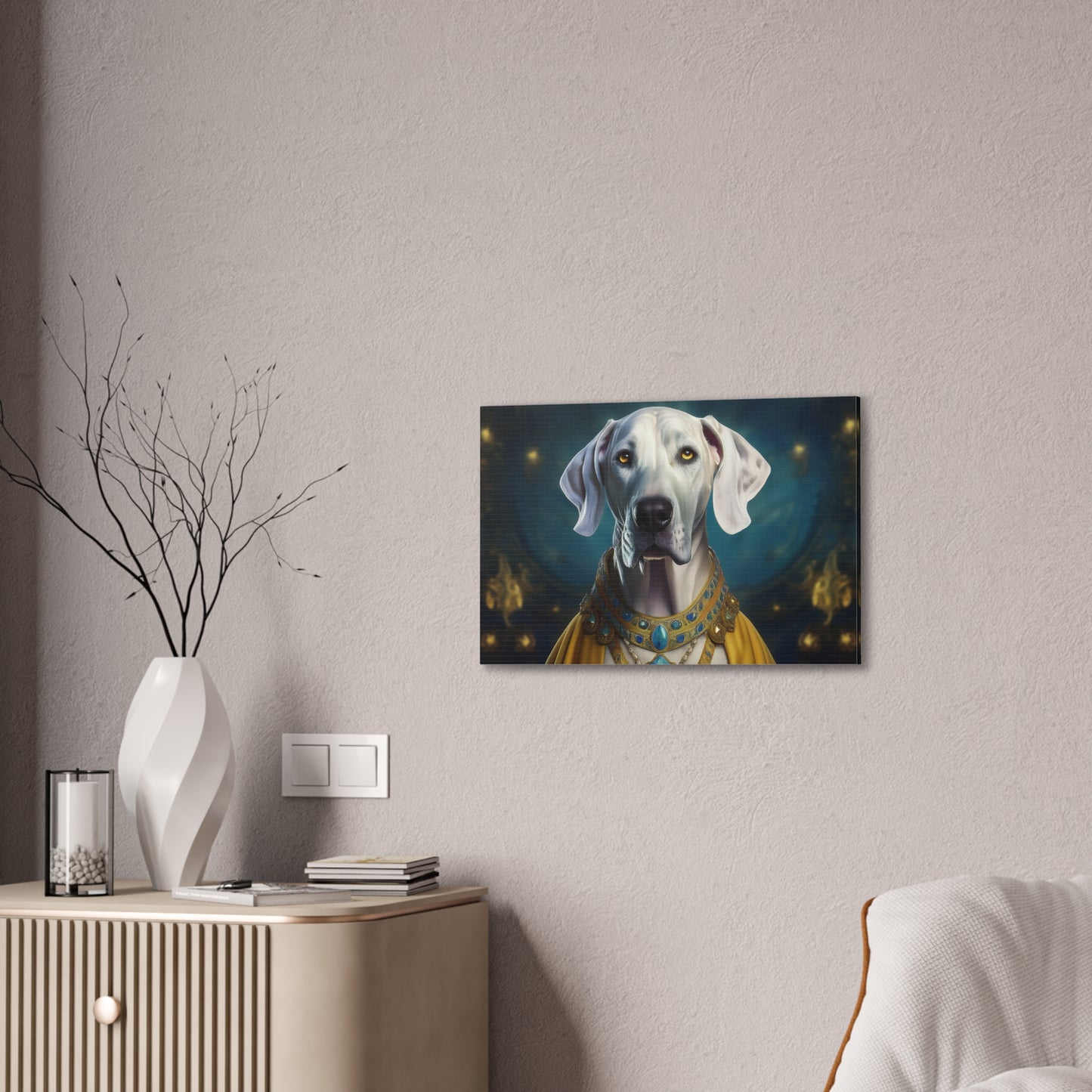 Great Dane Renaissance Pet Portrait  - Canvas, wall art, wall print, dog portrait, dog art