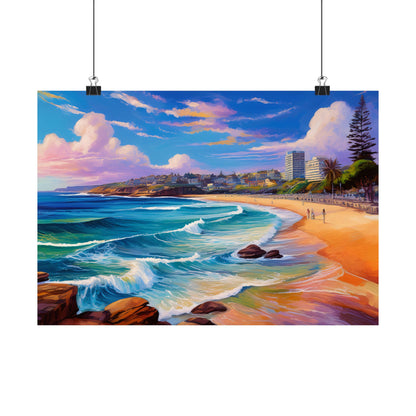 Coogee Beach Australia Coastal Print | Style 1 | Wall Art | Wall Print
